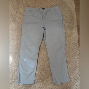 J. Crew Women's Cropped Chino Pants in baby blue